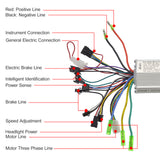 Al Alloy E Scooter Motor Controller Intelligent Brushless Motor Controller + Electric Scooter LCD Instrument Display Replacement