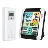 Indoor Outdoor Thermometer Wireless Digital Hygrometer Temperature Gauge With Time, Temperature Humidity Sensor