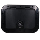 Marine Deck Plate Access Cover Pull Out Inspection Hatch w/ Latch for Boat Kayak Canoe, 14.96 x 11.02 inch / 380 x 280mm -Black