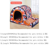 New Warm Dog House Comfortable Print Stars Kennel Mat For Pet Puppy Top Quality Foldable Cat Sleeping Bed cama para cachorro