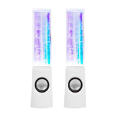 2PCS LED Light Speakers Dancing Water Music Fountain Light For PC Laptop For Phone Portable Desk Stereo Speaker