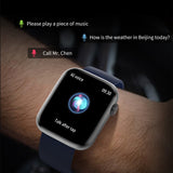 T12 Smart Watch Bluetooth Call 1.85inch Men Women AI Voice Assistant DIY Dial Health Monitoring Music Play Smartwatch