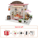 Diy Miniature Dollhouse Kit Doll House Furniture Handmade Model Room Box Toys For Children Christmas Gift Wooden House For Adult