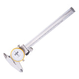 Deli Dial type vernier caliper 0-150 mm 0.01mm high precision industrial stainless steel shockproof metric measuring tool