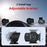 AP-6 HUD Display OBD+GPS Speedometer Smart On-board Computer With Adjustable Bracket Clear Fault Code Car Head-up Display