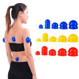 12Pcs Strong Suction Vacuum Silicone Cupping Body Massage Anti Cellulite Pain Relief Relaxation Chinese Medical Health Care Tool