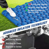 2 Person Camping Mat Portable Outdoor Air Mattress Waterproof Backpacking Sleeping Pad Outdoor Hiking Air Mattress