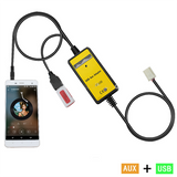 Car MP3 USB AUX Adapter 3.5mm AUX interface CD Changer for Toyota Avensis RAV4 Auris Corolla Toyota 6+6