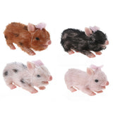 13cm Realisitc Pig Doll Full Silicone Body Miniature Reborns Piglet Cute Animals Cake Toppers Birthday Gifts For Boys And Girls