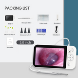 Digital Otoscope with 5 Inches Screen 3.9mm 1080P HD Ear Scope Endoscope Ear Cleaner With 2500mAh Rechargeable Battery