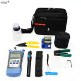 FTTH Fiber Optic Tool Kit with Fiber Power Meter and 5mW Visual Fault Locator and Cable Cutter Stripper FC-6S Fiber Cleaver