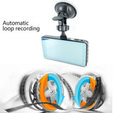 Car Video Recorder Dashcam Auto DVR 4" 1080P Dash Cam G-sensor WDR Touch Screen Dual Lens Camera Accessories