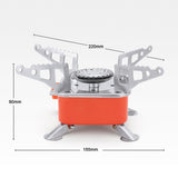 Outdoor Electronic Ignition Stoves Tourist Cooking Accessory Foldable Gasstove Adjustable Firepower Camping  Furnace GasCooker