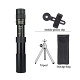 10-300X40mm Super Zoom Monocular Telescope Binoculars BAK4-Prism Body Steel Take Photo 4K Video Low Light Night Vision Camping