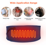 3 Gear Adjustable Waist Hot Compress Far Infrared Electric Heating Therapy Back Waist Support Belt Brace Massage Health Care