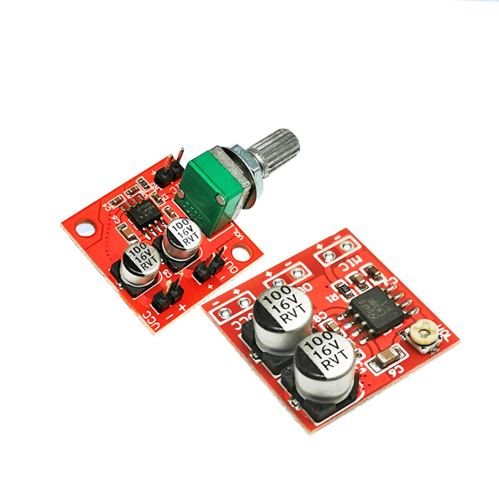 LM386 electret microphone amplifier module 20-200 times magnification ...
