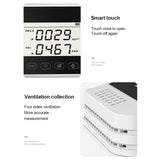 Digital CO2 Sensor Meter PPM PM2.5 Carbon Dioxide Detector Gas Analyzer Air Quality Detect PM2.5 Meter Detector PM2.5 Tester