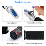 45-82% Honey Refractometer Sugar Brix Bee Refractometer Beekeeping Tester ATC Portable Minimum Division 0.5% Brix Sugar Meter
