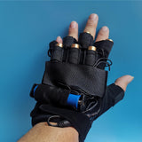 7PCS Glow Ring Laser RGB Beam Laser Gloves DJ Glove Stage Lighting Show Lazer Beam Party For Left/Right Hand Glow Party Supplies