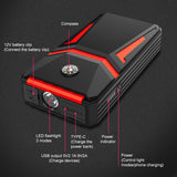 Car jump starter 1000A Battery Starter with LED Light and Safety Hammer 30000mAh Portable Power Bank Starting Device For car