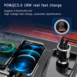 Car Bluetooth 5.0 FM Transmitter Handsfree Call BT MP3 Music Player With 18W USB Charger QC3.0 Fast Charger Loseless Sound