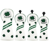 1 Set Golf Club Head Covers Cute Gift Cartoon for Driver Fairway Hybrid PU Leather Soft Golf Wood Headcovers Utility