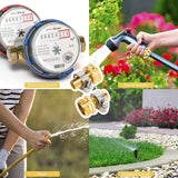 5/8Inch Aluminium Garden Hose Repair Connector with Stainless Steel Clamps,Male and Female Hose Fittings,End Repair