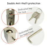 Desktop Anti-theft Tablet Stand with Lock Rotating Tablets Holder Full Aluminum Alloy for iPad Air Mini Pro 7 - 13 inch