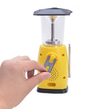 Solar Dynamo Multi-Functional 4-Way Powered Emergency Hand Crank FM Radio LED Camping Lantern Flashlight Phones Charger