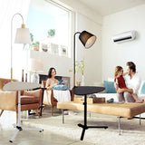 Modern lifting computer desk floor lamp living room study bedside table E27 LED 220V mobile coffee table small table floor lamp
