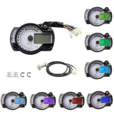Motorcycle Modified LCD Speedometer Odometer Tachometer Gauge LCD Backlight Exhaust Temperature Meter