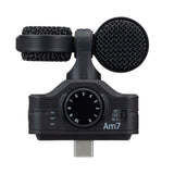 High-quality ZOOM AM7 Mid-Side Stereo Recording Microphone For The Android Device, For Music Video, Video Podcast, Vlogging
