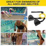 Hot Adjustable Swim Training Resistance Elastic Belt Swimming Exerciser Safety Rope Latex Tubes Various Specifications Styles