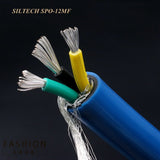 HIFI SPX-28 High Power EMC Shield AC Power Cord Silver Plated Schuko Power Cord Cable HIFI