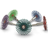 50Pcs 1 Inch Radial Bristle Disc Kit Abrasive Brush 3mm Shank Detail Polishing Wheel for Rotary Tool Accessories