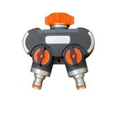 Faucet Leakproof 2 Way Garden Hose Splitter Y Connnector Heavy Duty Easy Grip Accessories Durable Lawn Thread Home Watering