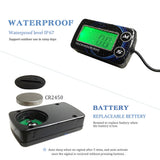Motorcycle Tach Hour Meter SVC LCD Digital Tachometer Engine Resettable Maintenace Alert RPM Counter For Chainsaws Boats ATV