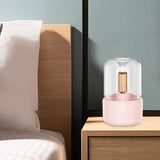120ML Candlelight Aroma Diffuser Portable Electric USB Air Humidifier Cool Mist Maker Fogger 8-12 Hours with LED Night Light