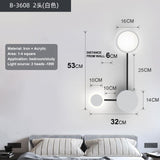 Nordic modern wall lamp Led minimalist wall lamp, living room bedroom, staircase lamp, home decoration bedside wall lamp install