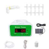 Solar Automatic Watering Pump Controller Timing Watering Irrigation System Flowers Plants Sprinkler Drip Irrigation USB Charging