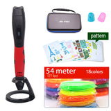 High quality 3D pen 3D printing pen,ABS and PLA filament 1.75mm. USB output, low voltage security, with beautiful storage bag