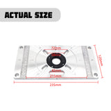 Areyourshop Router Table Insert Plate Engraving Flip Electric Rings Diy For Woodworking
