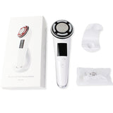 Cold Compress&amp; Hot Heating Pulse Beauty Device Beauty health EMS Face Lifting Machine LED Therapy Facial Massager Skin Care Tool