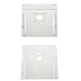 Aluminium Router Table Insert Plate Electric Wood Milling Flip Board with Miter Gauge Guide Set Table Saw Woodworking Workbench