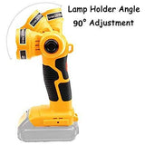 For Dewalt Battery Pack 3W 14.4-20V Flashlight Handheld LED Work Light Lithium Batteries Spotlight USB Outdoor Lamp