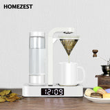 220V/600WCoffee Machine with Clocksmall Stainless Steel Automatic Hand Brewing Freshly Ground American Coffee Tea Making Machine