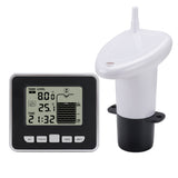 Multifunctional Ultrasonic Water Tank Liquid Level Meter With Temperature Sensor Water Level Time Display Low Battery Indicator