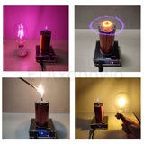 Tesla coil pllsstc bluetooth music assembled plasma windmill speaker 48-62W tesla music bluetooth coil