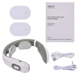 Electric Neck Massager Pulse Back 6 Modes Power Control Far Infrared Heating Pain Relief Cervical Physiotherapy Rechargeable