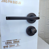 Zinc Alloy Bedroom Silent Anti-theft Door Lock Home Mechanical Split Door Locks Handle Lockset Furniture Hardware Accessories